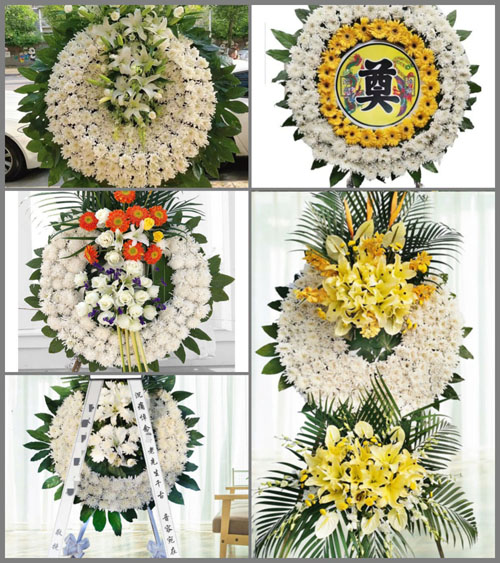 四川成都彭州市濛阳镇文山村花圈速递